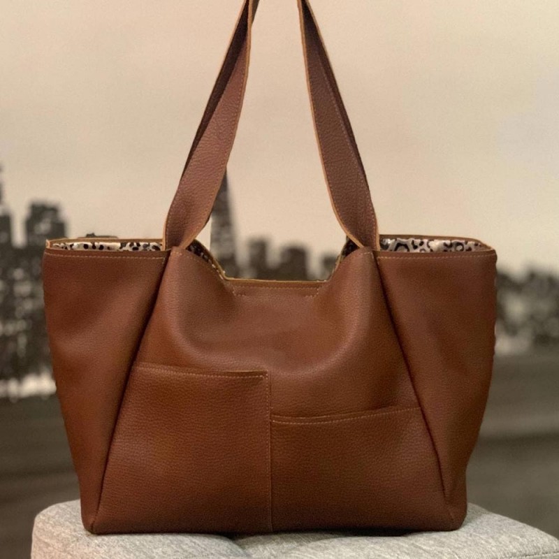 Сумка Женская Кожаная DIVITEI 1123 На плечо L.BROWN floater Коричневый