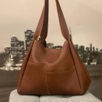 Сумка Женская Кожаная DIVITEI 1123 На плечо L.BROWN floater Коричневый