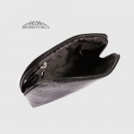 Косметичка женская CANPELLINI 436 Кожаная На одно отделение 2 BLACK CROCO Черный  Черный