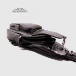 Сумка Вертикальная Через плечо GUARD 1616 С центральной ручкой Кожаная на два отделения SIYAH FLOATER Черный Черный