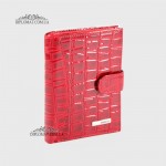 Обложка кожаная для автодокуменов с отделением для денег KARYA 440  08 Красный/Розовый