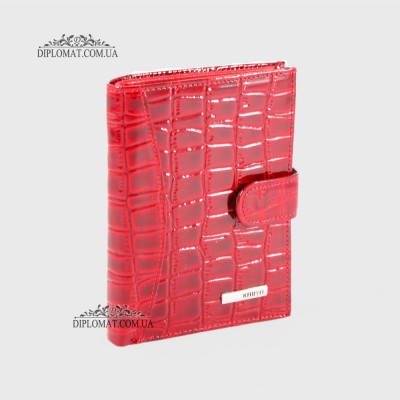 Обложка кожаная для автодокуменов с отделением для денег KARYA 440 08 RED
