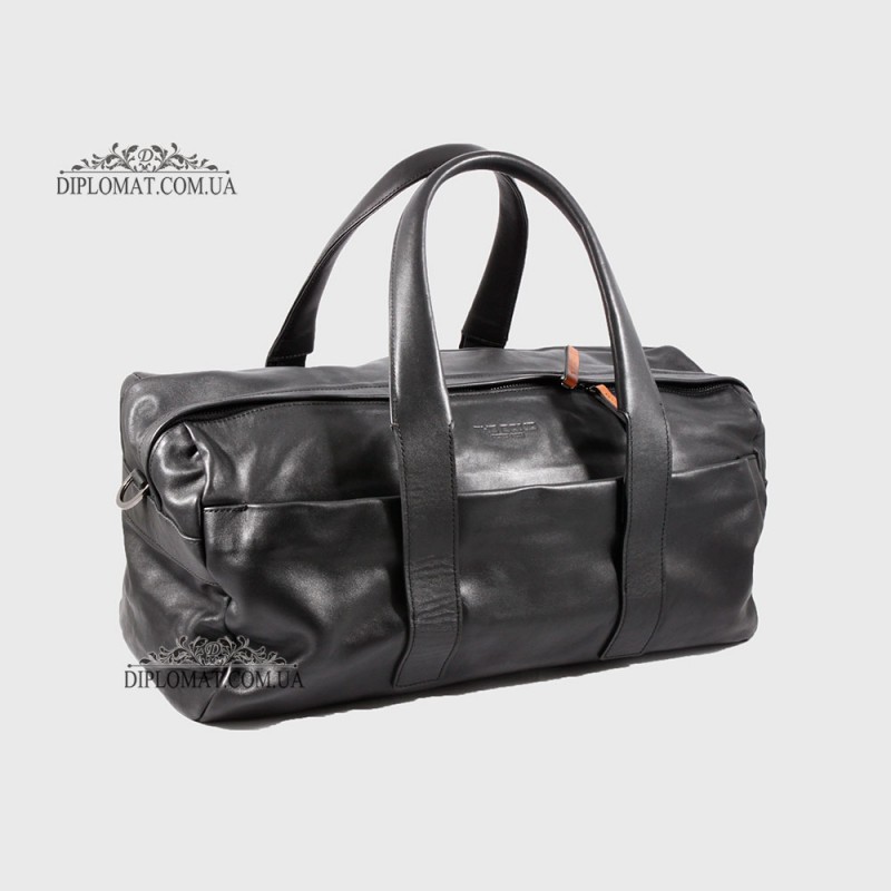Сумка Дорожная Кожаная BOND NON 1137  1 BLACK Черный Черный