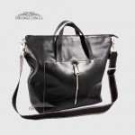 Сумка Женская Кожаная VALIENTE 934 c двумя ручками и ремнем на плечо  BLACK floater Черный