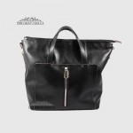 Сумка Женская Кожаная VALIENTE 934 c двумя ручками и ремнем на плечо  BLACK floater Черный