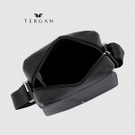 Сумка мужская TERGAN 21448 Кожаная Ремень Через плечо Небольшого размера SIYAH BRIC Черный
