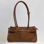 Сумка Женская Кожаная VALIENTE 1400  SUEDE Brown Замш Коричневый  