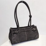Сумка Женская Кожаная VALIENTE 1400  SUEDE D.Brown Замш Т.Коричневый  
