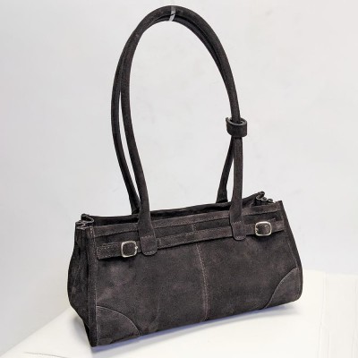Сумка Женская Кожаная VALIENTE 1400 D.BROWN Suede