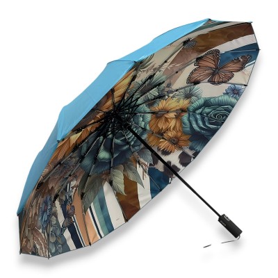 Зонт женский автомат MARIO MR-066 Turquoise_2 PU Polyester