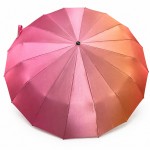 Зонт женский автомат MARIO MR-961-2 Pink Mirage 16 спиц Сатин Коралловый