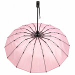 Зонт женский автомат MARIO MR-961-2 Pink Mirage 16 спиц Сатин Коралловый