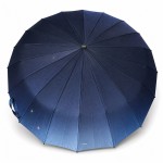 Зонт женский автомат MARIO MR-961-6 Blue Galaxy 16 спиц Сатин Синий