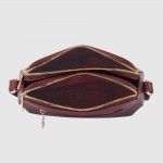 Женская кожаная сумка TERGAN 78865 BORDO FLOATER бордового цвета