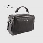 Сумка женская TERGAN 79133 кожаная маленькая с ремнем через плечо SIYAH FLOATER Черный