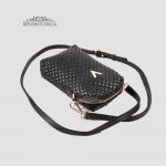 Сумка Женская VALIENTE 1125 Кожаная Маленькая Ремень через плечо SHANTAL Black Sauvage Black Черный