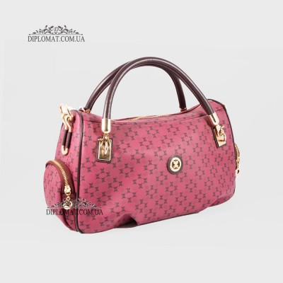 Сумка женская TERGAN 78941 BORDO PRINT/KOYU BORDO