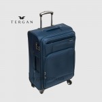 Чемодан текстильный TERGAN 46124 Средний На колесах с отделением под ноутбук LACIVERT Textile Синий