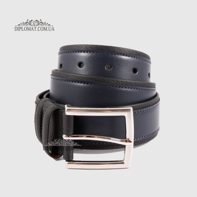 Ремень для джинс TERGAN 0312 LACIVERT RUSTIC Синий