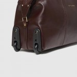 Сумка дорожная кожаная TONY BELLUCCI T-5263 на колесах  KR-04 BROWN Коричневый 
