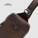 Сумка слинг мужская TERGAN 22342 Комбинированная кожа KAHVE KAHVE Коричневый Коричневый