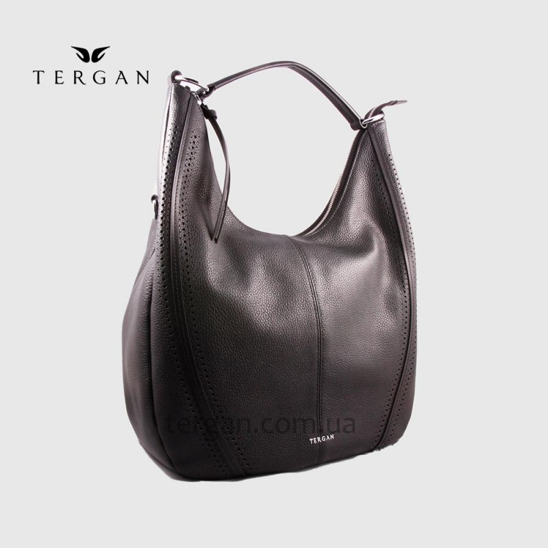 Сумка Женская Кожаная TERGAN 79703  SIYAH FLOATER/SIYAH ANALIN Черный
