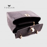 Сумка Женская Кожаная TERGAN 79481  SIYAH PITON / SIYAH ANALIN Черный