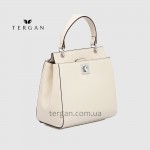 Сумка Женская Кожаная TERGAN 79481  BEJ FLOATER Белый