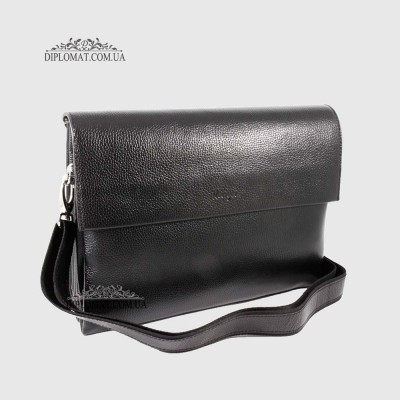 Сумка мужская KARYA 0557 Натуральная кожа45 Black