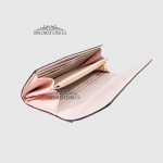 Классический Женский Кошелек EMANUELA FERRETTI 0022 На кнопке Под прямую купюру Кожа внутри/снаружи  NUDE FLOATER Пудра
