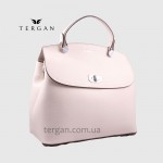 Сумка женская кожаная TERGAN 79121 Стильная Средняя с ремнем через плечо BEJ FLOATER Белый