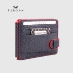 Зажим для денег TERGAN 1637 На 10 отделений под кредитные карточки  LACIVERT FLOATER/KIRMIZI FLOATER 