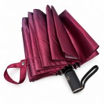 Зонт женский автомат Tri Slona TSL-9191 BURGUNDY BLUE, бордово-синий
