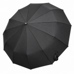 Зонт автомат на 12 усиленных спиц TOPRAIN 7908 BLACK Черный