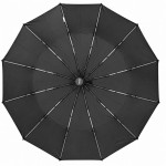 Зонт автомат на 12 усиленных спиц TOPRAIN 7908 BLACK Черный