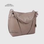 Сумка Женская Кожаная Ручка на плечо Кожаная с цепочкой BELLINI Monteriggioni V0033  BROWN smooth Коричневый