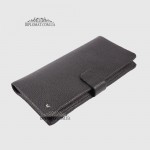 Кожаный мужской кошелек для документов на кнопке TERGAN 5725 SIYAH FLOATER SIYAH LATIGO