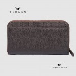 Кошелек Клатч TERGAN 5734 на молнии кожаный  KAHVE FLOATER