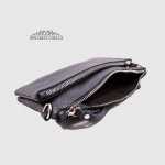 Сумка-Клатч женская EMANUELA FERRETTI 1512 На два отделения на металлической молнии  BLUE floater Синий