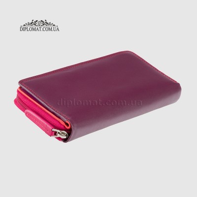 Кошелек женский кожаный VISCONTI RB55 Honolulu c RFID Plum Multi