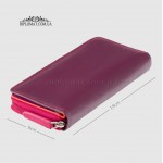 Кошелек женский кожаный VISCONTI RB55 Honolulu c RFID  Plum Multi  Сиреневый