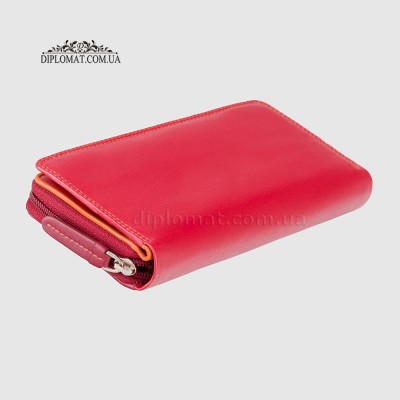 Кошелек женский кожаный VISCONTI RB55 Honolulu c RFID Red/Multi