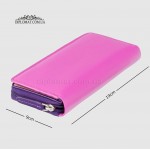 Кошелек женский кожаный VISCONTI RB55 Honolulu c RFID  Berry Multi  Розовый