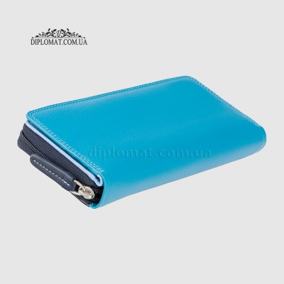 Кошелек женский кожаный VISCONTI RB55 Honolulu c RFID Blue Multi