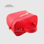 Сумка-Сундучок EMANUELA FERRETTI 6721 Женская Кожаная  RED floater Красный/Розовый
