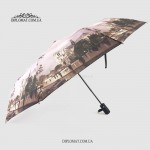 Зонт Lucky Elephants OP-085 Женский Полуавтомат Ручка прямая, прорезиненная Купол Понж 4 Pongee 