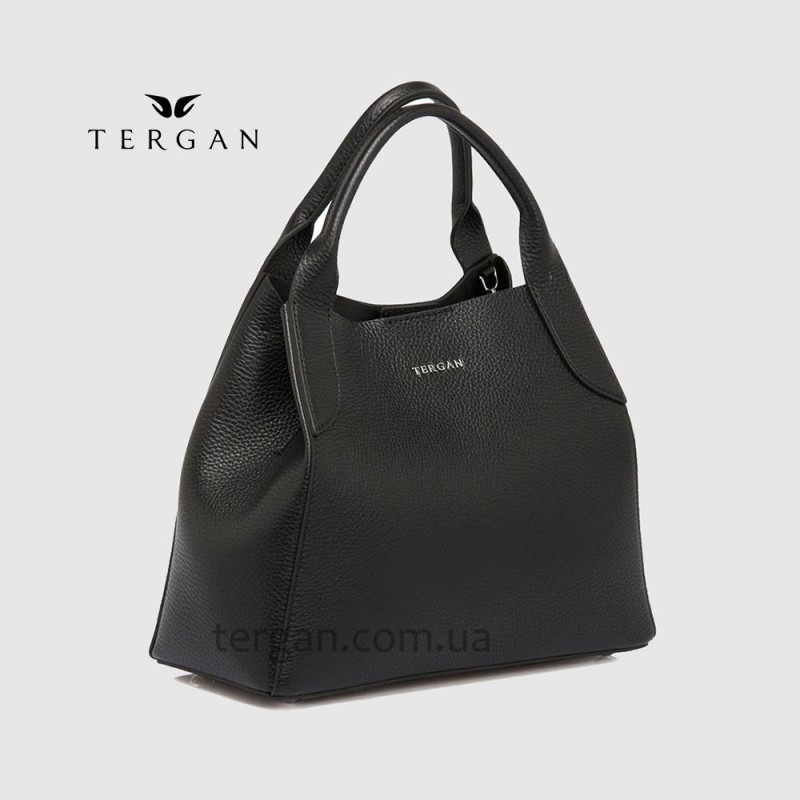 Сумка Женская Кожаная TERGAN 79493  SIYAH FLOATER Черный