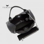 Сумка Женская Кожаная TERGAN 79493  SIYAH FLOATER Черный