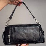 Сумка Женская Кожаная VALIENTE 1348  PHYTON BLACK Черный 
