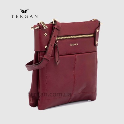Сумка Женская TERGAN 79643w Кожаная Через плечоBORDO ARSEL Бордовый